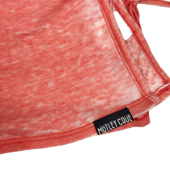 Motley Crue Skull Crossbones 2015 The Final Tour Burnout TieSide TankTop Size Sm - Picture 4 of 12